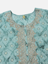 Women Silk Blend Embroidered Ombre Printed-VKSKD1688